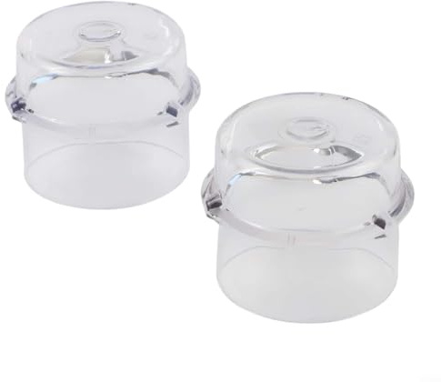 MoSundi Lot de 2 gobelets doseurs avec bouchon doseur, 5-100 ml en plastique pour Monsieur Cuisine