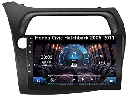 2 DIN Pantalla Radio para Honda Civic 2006-2011 9 Inches Android 15 Coche Pantalla Steering Wheel Controls para, 8 Core 8G+256G
