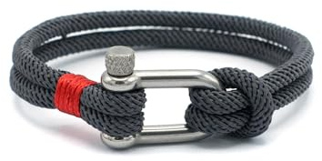 Équ'inox Bracelet Nautique Homme & Femme |Corde Marine 5 mm & Fermoir Acier Inoxydable| artisanat français