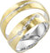 JC Trauringe 333 Gold Paarpreis Eheringe I Bicolor Partnerringe mit kostenfreier Gravur + Etui I 2 Hochzeitsringe Herrenring ohne & Damenring mit Stein I J109