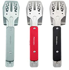 Roxon Mini BBQ Tool 4 in 1 Grillbesteck, Farbe:grau
