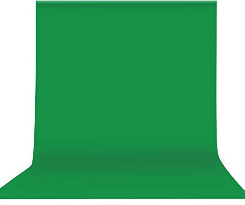 Andoer Green Screen, 3 x 3 Meters Foto Hintergrund Grüner, Waschbar Polyester BaumwollgewebeGrünes Tuch Hintergrundstoff für Fotostudio, Modefotografie, Videoaufnahme, Hintergrundsystem