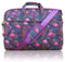 TaylorHe 13-14 inch Poly Canvas Laptop/Chromebook/MacBook Shoulder Bag with Patterns, Side Pockets Handles and Detachable Strap Flamingos Pink