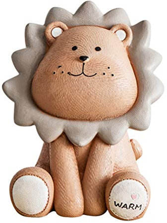 TOYANDONA Spardose Löwe Sparschwein Harz Große Löwe Figur Desktop Schreibtisch Ostern Home Ornament Geburtstag Neujahr