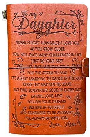 lfdhcn Leather Sketch Book Handmade Journal Notizbuch Tagebuch Hand Konto an Meine Tochter