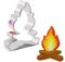 Keksausstecher Lagerfeuer - 10,2 cm - Ausstechformen von Ann Clark USA