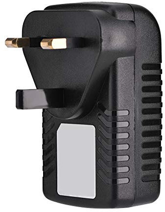 ciciglow POE Injector, Wall-mountable Ethernet Adapter 48V 0.5A Power Supply Standard RJ45 Compatible with Wireless Access Point and Client Devices(UK Plug)