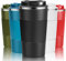 YINJOYI Travel Mug Reusable Coffee Cups Thermal Insulated Vacuum Insulation Stainless Steel Bottle for Hot Cold Drinks (Black, 380ml)