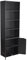 URBNLIVING 6 Tier Bookcase Bookshelf With 2 Doors Cupboard (Matt Black)