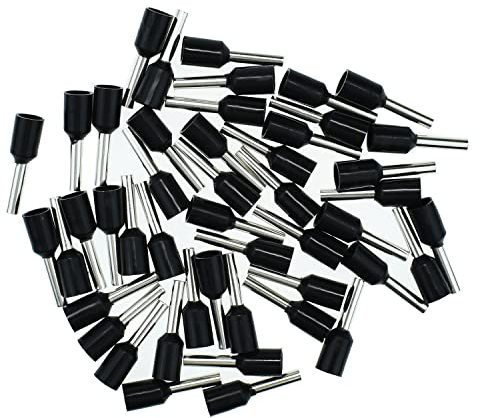 Aderendhülsen 1,50mm² schwarz, isoliert, 50 Stück