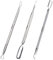 Cuticle Pusher 3Pcs Nail Tools Nail Cuticle Remover Metal Cuticle Pusher Nail Cuticle Pusher Nail Scraper Dual Cuticle Pusher Tool for Fingernails Toenails Nail Cleaner Cuticle Remover Tool