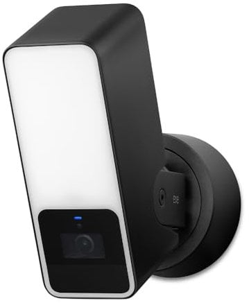 Eve Outdoor CAM – Secure floodlight Camera, Maximum Security & Privacy (HomeKit Secure Video), 1080p, Night Vision, Wi-Fi (2.4 GHz), Motion Sensor, Two-Way Communication, People/Pet/Vehicle Detection