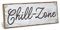 ARTFAVES® Wandbild Holzschild mit Spruch - Chill-Zone - Türschild Retro Vintage Deko Bild Geschenk - Zuhause, Chillen, Lieblingsplatz