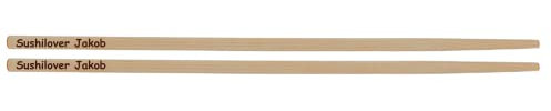 Individuelle Essstäbchen Sét aus Bambus, Sushi-Stäbchen mit gravur Chopsticks graviert