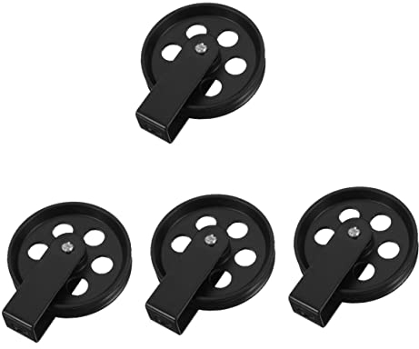 OSALADI 4 Stück Radbeleuchtungszubehör Bauernhaus Riemenscheibe Lampenrolle Anhängerkupplung Zubehör Kronleuchter Riemenscheibe Vintage Industrielle Riemenscheibe Flaschenzug Metall Heben