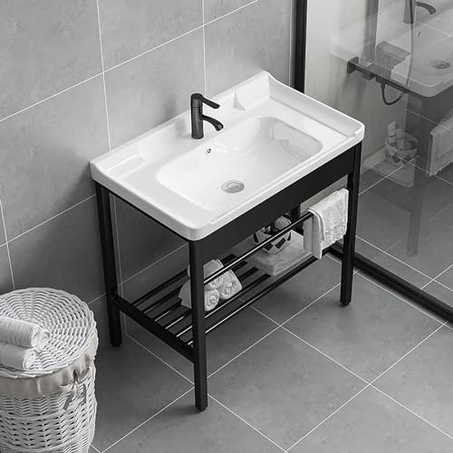 Lavello Esterno In Acciaio Inossidabile Commerciale Con Rubinetto,Lavatoio Ceramica,Lavabo Lavanderia,Lavandino Da Bagno,Lavandini Portatile,Antiruggine E Anticorrosione,Lavabi Autoportante ( Size : 8