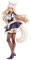 Jiumaocleu Nekopara Azuki und Kokosnuss Figur Statue, 22 cm Anime Actionfigur Modell Mädchen Cartoon Skulptur Handgemachtes Sammlerstück Spielzeug Desktop Dekoration für Fans