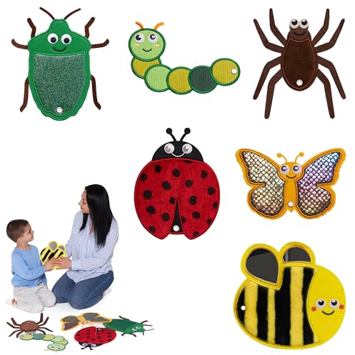 Tapetes sensoriales | Almohadillas para niños autistas | Juguetes táctiles | Habitación sensorial para autismo | Juguetes de aprendizaje divertidos para niños pequeños | Alfombrillas para insectos