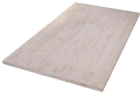 ONDEE - Piatto doccia NOLA 3-80x160x3cm - Resina - Legno naturale - Scolo