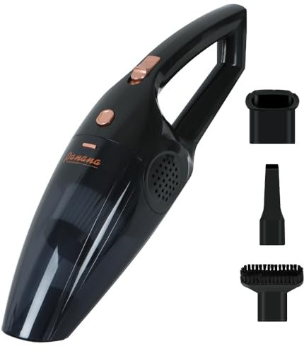 PananaCar Vacuum Cleaner Cordless4KPA, Handheld Vacuum, Mini Portable Rechargeable Hand Held Vacuum Cordless, Car Hoover Powerful with 2 Filters
