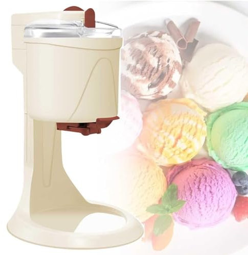 RayGenius Soft Serve Ice Cream Machine, Ice Cream Makers for Home, Home DIY Kitchen Automatic Mini Fruit Soft Serve Ice Cream Machine, for Home Diy Kitchen Fast