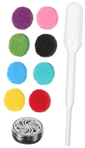 Housoutil Clip Maskenversorgung Bekleidungsversorgung Aromatherapie Klemme Dekor Aromatherapie Pad Medaillon Aromatherapie Schnalle Kragen Aroma Medaillon Mini Aromatherapie