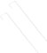 INCREWAY 2 Height Adjustable Over-The-Door Mirror Hanger Set, White Iron, 10KG Capacity, Industrial Style, Painted Finish