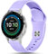 VELULYX Silikonarmband kompatibel mit Garmin Vivoactive 4S/Venu 2S/Venu 3S/Vivomove 3S, 18mm Sportarmband für Fossil Ladies Gen 6/5E/4/Withings Steel HR 36mm