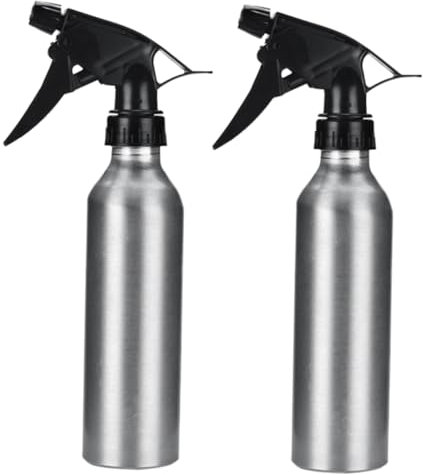 POPETPOP 250ml Aluminium Alloy Refillable Spray Bottle Light Trigger for Cleaning and Plant Spraying