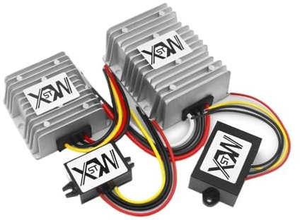 Convertidor Reductor CC CC 36V 48V a 24V 1A a 30A Impermeable IP67 30-60V convertir a Fuente de alimentación de Coche de 24VDC(30A Aluminum)