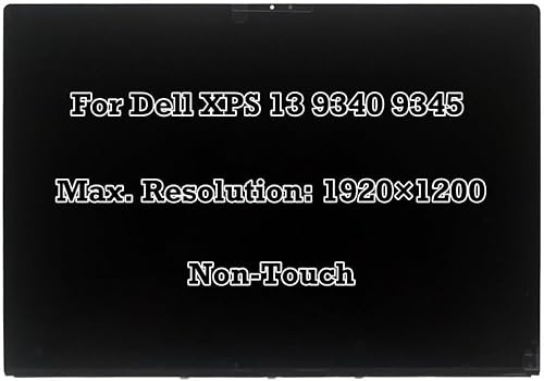 toplcdled 13.4 For Dell XPS 13 9340 9345 WUXGA FHD+ 1920×1200 Laptop LCD LED Screen Non-Touch Panel Replacement Display