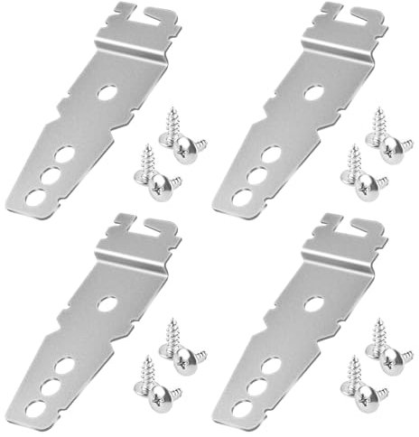 4pcs Support pour Lave-Vaisselle avec Vis, Clips Fixation Lave-Vaisselle 8269145 Clips Universels pour Lave-Vaisselle Pièce de Rechange pour Lave-Vaisselle pour Whirlpool Ken-More Samsung