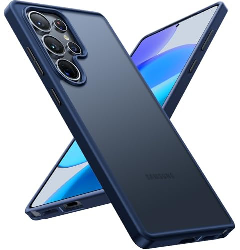 TORRAS für Samsung Galaxy S25 Ultra Hülle [TOP Militärschutz] mit 360°Airbags Stoßfeste Handyhülle Samsung S25 Ultra Case [Kratzfest & Samtweich Haptik] Schutzhülle Cover Blau