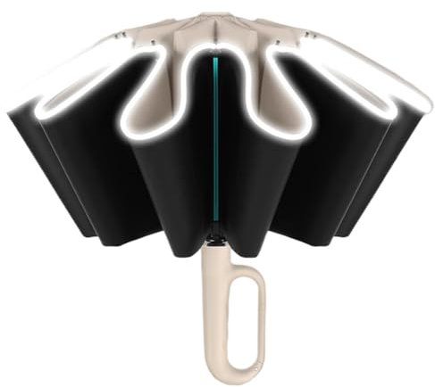 Automatischer Regenschirm - Falt-Rückwärts-Regenschirm, Regenschirm mit Ringschnalle | Ringschnalle, automatisch umgedrehter Regenschirm,Automatischer Regenschirm, kreative Ringschnalle für Out