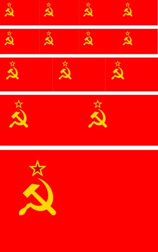 Daged CCCP Sowjetunion Aufkleber Karte 14 Stück - PKW Auto Motorrad Biker Flagge Fahne Vinyl 14 F