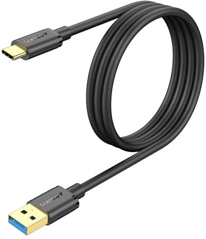 SUNGUY USB C Cable, 1M 10Gbps USB C to USB 3.1 GEN 2 Charging and Data Cable for Android Auto, Samsung Galaxy S22/S23 ultra, HUAWEI P20/50 Pro, Google Pixel 8/8 Pro, Motorola Moto Z Force