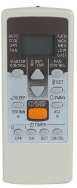 VPWMEWFP Control Remoto de Aire Acondicionado AR-JE6 AR-JE10 AR-JE11 for General, Compatible con Fujitsu, AR-JE4 AR-JE5 AR-JE9 Controlador de Encendido/Apagado del Aire Acondicionado