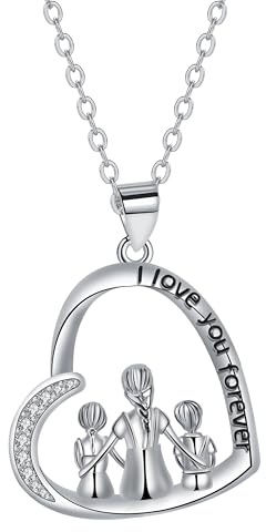 Yinsen Mutter und Tochter Halskette 925 Sterling Silber Mit Geschenkbox-Geschenke für Mutter,Beste Mutti Schmuck zum Muttertag Geburtstag Weihnachten