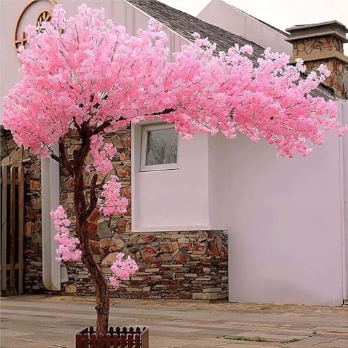 1,150 * 120cm,Árbol De Cerezo Artificial Grande De Color Rosa, Ideal para Decoración De Interiores y Exteriores, Bodas, Restaurantes y Centros Comerciales.