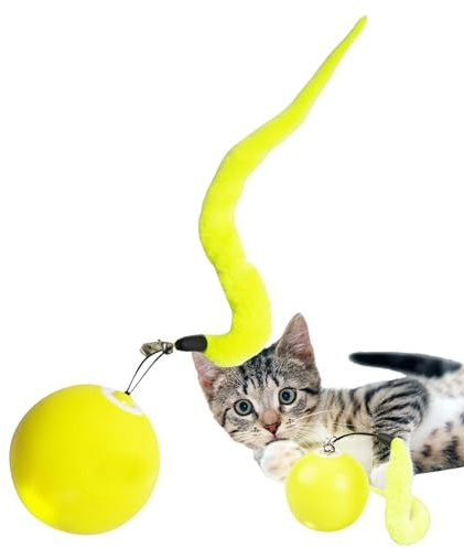 Rollball für Katzen, elektrisches Spielzeug für Kätzchen | Intelligentes Ballspielzeug für Katzen | für Trainer mit Tierliebhaber drinnen und draußen Wohnung, Wohnzimmer, Park, Garten, Terrasse