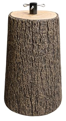 FRANKYSTAR Kawaki L - Base a Tronco per Albero di Natale da 120 a 180 cm H57,5 cm Effetto Corteccia Realistico