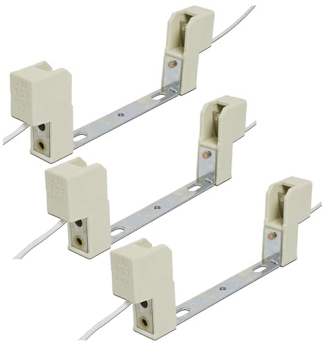 Alrens Support Droit Pour Tube R7S 118 mm – Douille Lampe Halogène Et LED – Support Ampoule Pour Lampe Halogène R7S Et Ampoule R7S LED 118 mm – Lot De 3