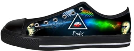 Men's Rock Style White Low Top Canvas Shoes