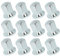 Promo Link Lot de 100 capuchons d'écrous de roue universels profonds longs pour camion Largeur de clé 32 mm Chromé