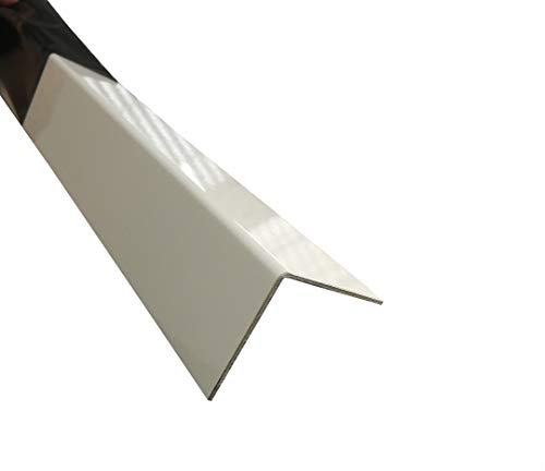 Alu Winkel Weiß 250cm Eckschutz RAL 9016 Kantenschutz Winkelschiene (30x30x1,5 mm)