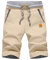 Tansozer Kurze Hosen Herren Shorts Herren Sommer Chino Gummizug Khaki L