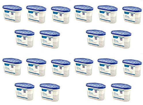 HomeZone 20 Pack 500ml Interior Dehumidifiers For Home Unscented Condensation Absorbers Moisture Traps - Long Lasting Dehumidifier For Bedroom Livingroom Dehumidifiers Disposable Damp Traps Multipack