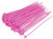 sourcing map 100 Stück Kabelbinder Ersatz 100mmx2.5mm Selbstsichernde-Nylon Rosa