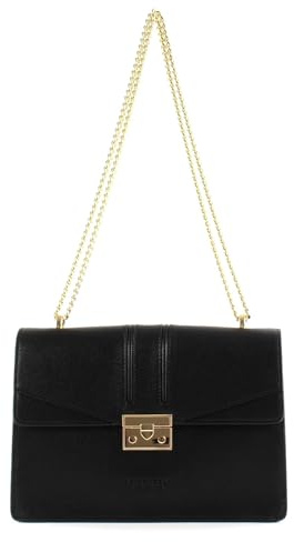 Seidenfelt Roros Big - Schultertasche 28 cm black gold