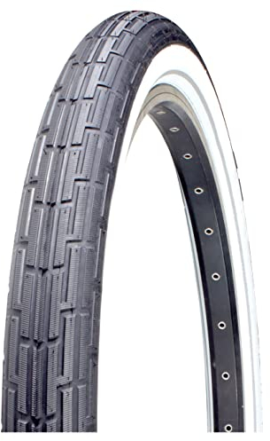 Deli Tire 26 x 2,35 Zoll Faltperle Beach Cruiser Bike Reifen 66 x 6,0 cm (schwarz/weiß, reflektierend)